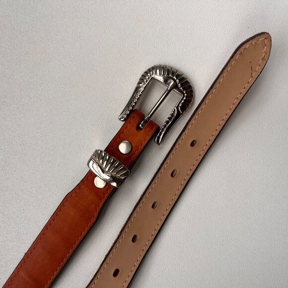 Circle Y of Yoakum Accessories - Circle Y of Yoakum Handmade Leather Western Belt – Size 32